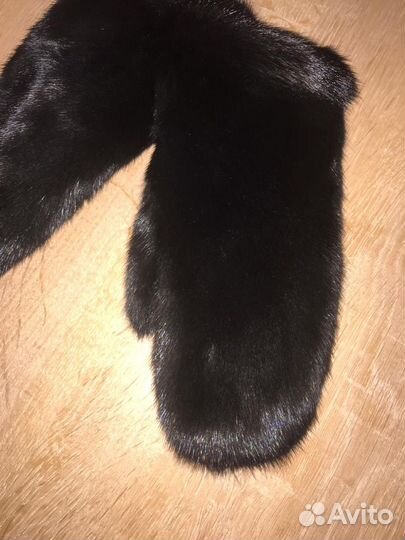 Норковые Варежки из цельной шкуры