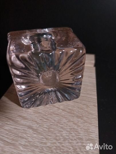 Винтажная советская чернильница – толстое стекло