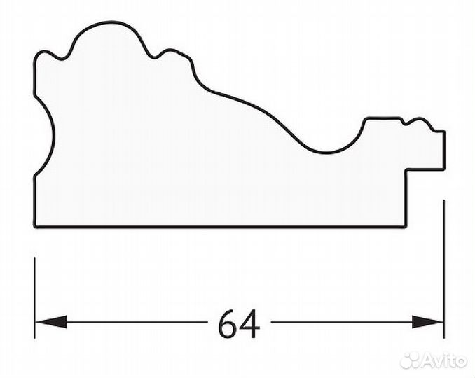Зеркало Evoform Definite 105х55 BY 3079 в багетно