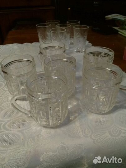 Кружки хрустальные