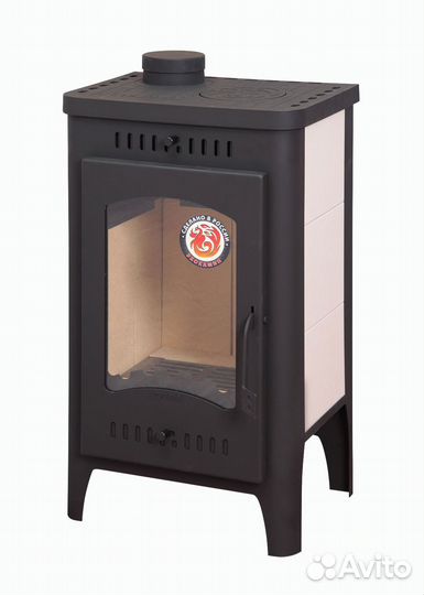 Печь-камин бавария оптима с плитой