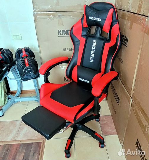 Компьютерное кресло кожаное экокожа новое