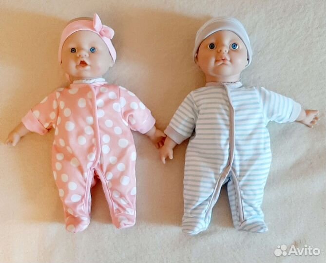 Набор из 2х кукол-малышек, пупсы