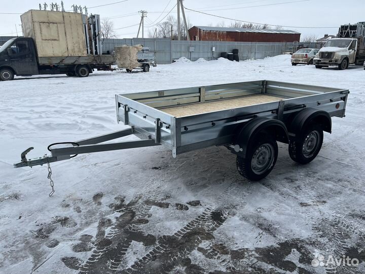 Прицеп цм эко плюс 3*1.57 2хосн без колес и тента