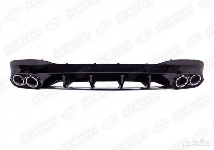 Диффузор с насадками 45 AMG хром Mercedes CLA 118