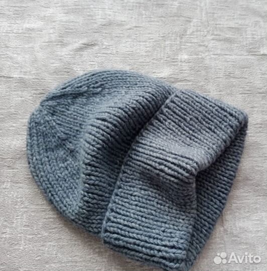Шапка бини вязаная