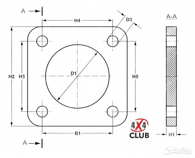 Проставки 20 мм TLC 200 передние и задние