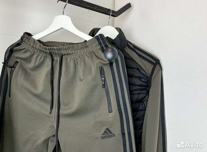 Спортивный костюм Adidas 3-ка серый