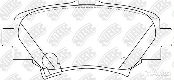 Колодки тормозные задние