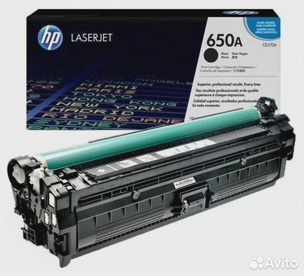 Тонер-картридж HP CE270A Black к Color LaserJet дл