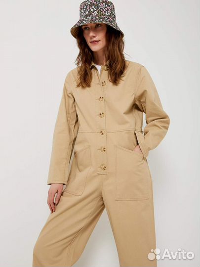 Новый стильный джинсовый комбинезон