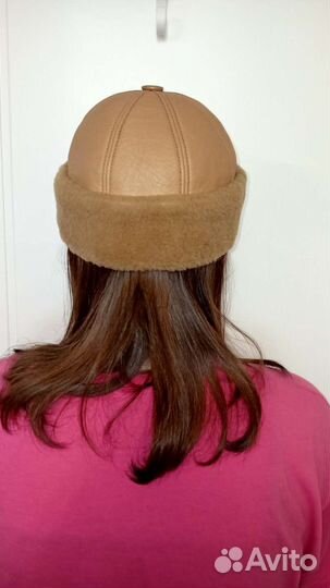 Шапка с натуральным мехом