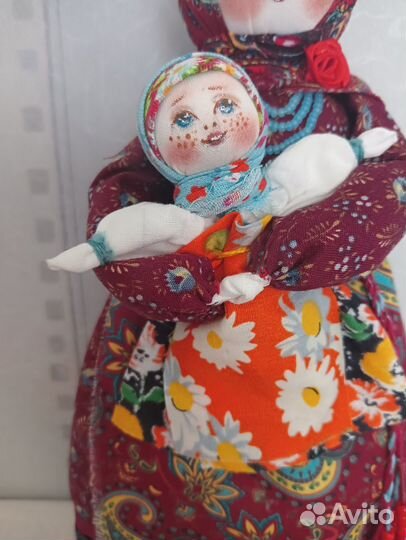 Русская народная кукла Мамушка с доченькой