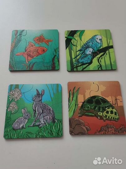 Деревянные пазлы для малышей