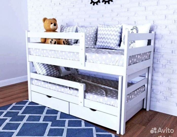 Кровать двухъярусная выкатная