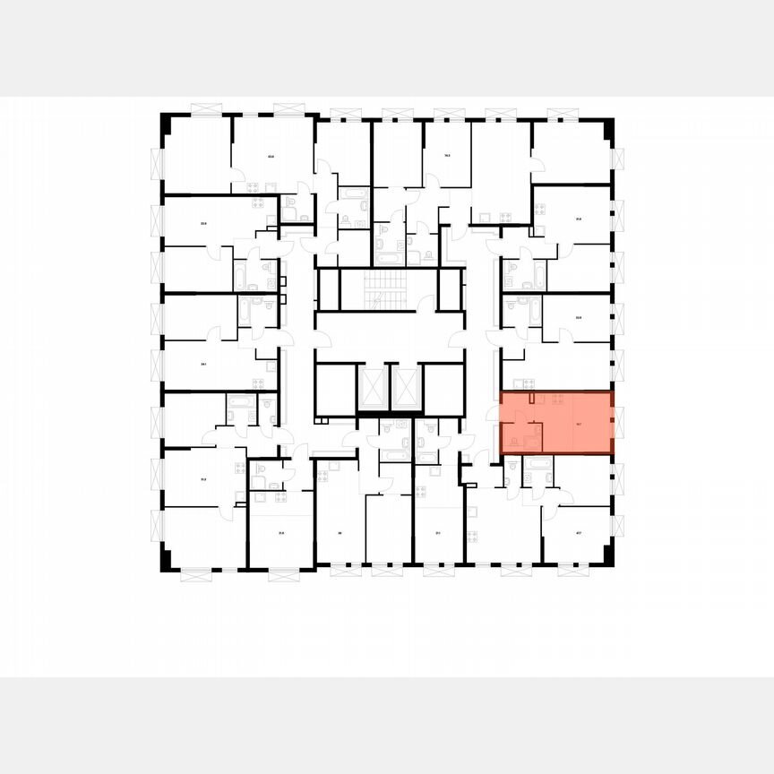 Квартира-студия, 19,7 м², 13/17 эт.
