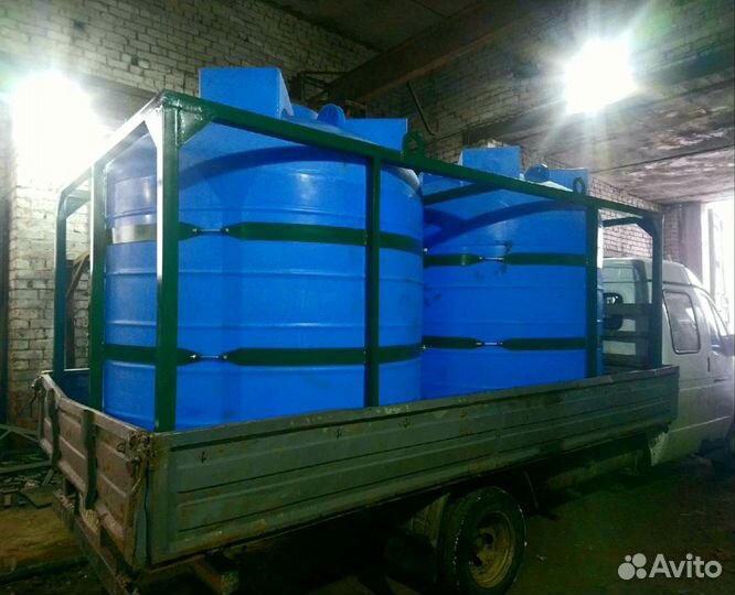 Емкость пластиковая в каркасе