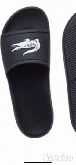 Сланцы оригинал Lacoste croco slide