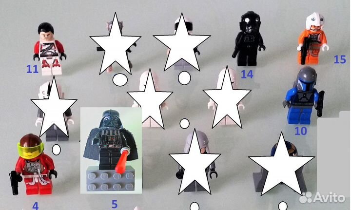 Лего Lego фигурки из серии Звездные войны 2008-13