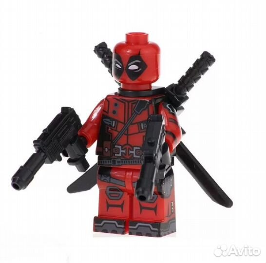 Мини-фигурка Дэдпул с пулеметами Deadpool (4 см)