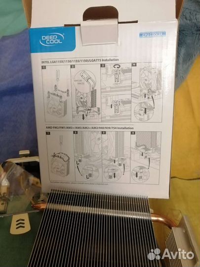 Кулер для процессора DeepCool 775/1155/am3+ медный