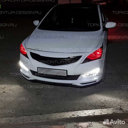 Решетка радиатора (маска) zeus для Hyundai Solaris