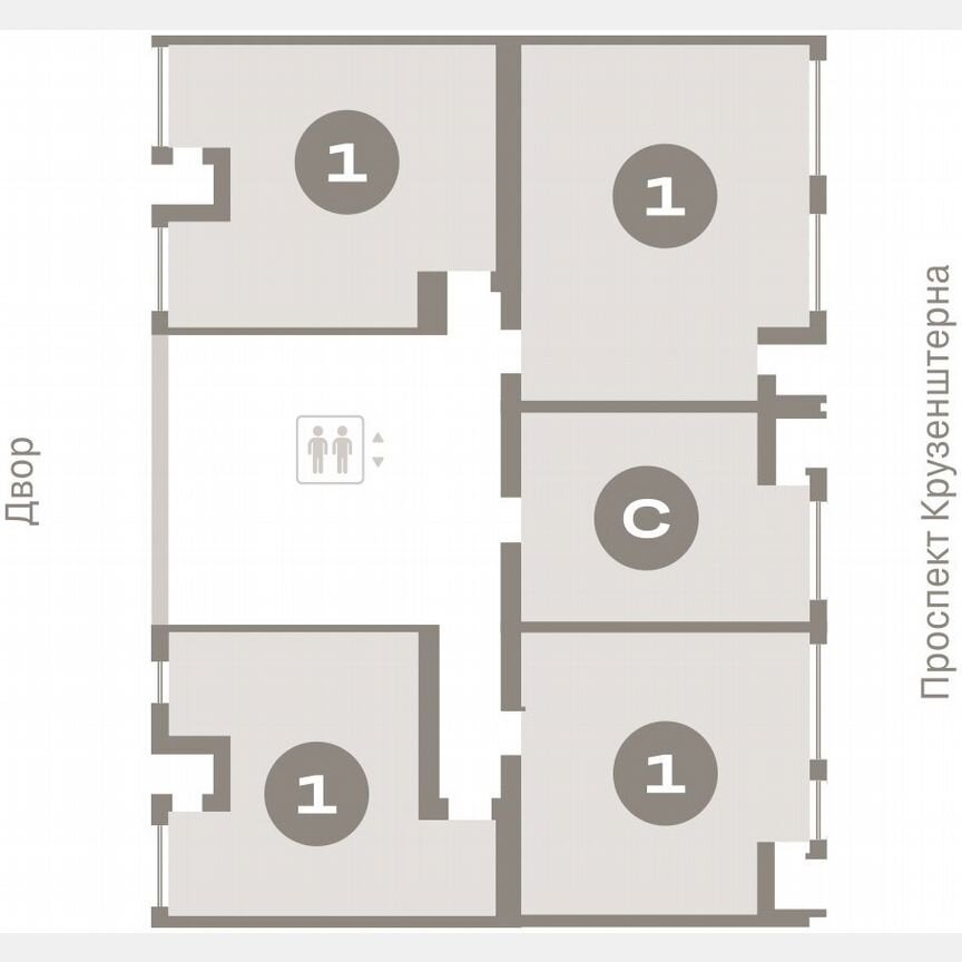 1-к. квартира, 44,6 м², 4/16 эт.