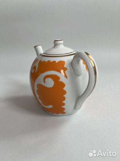 Чайник заварочный фарфоровый СССР Кузяево