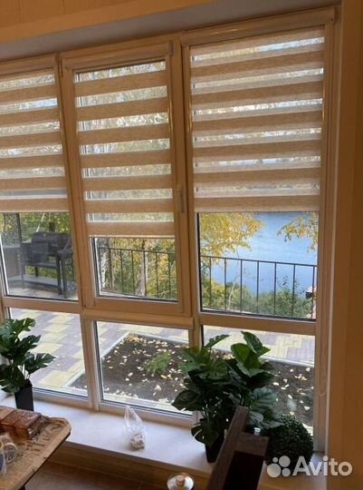 Рулонные шторы зебра в коробе E5653