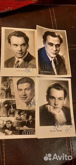 Фото артистов советского кино с автографами