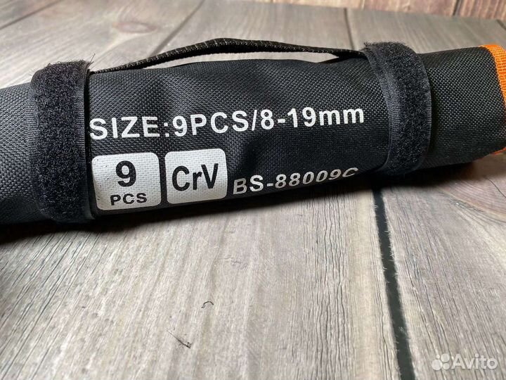 Набор ключей 9в1 с трещеткой