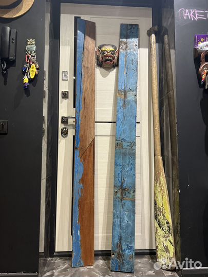 Доски полки весло из тика likelodka бали