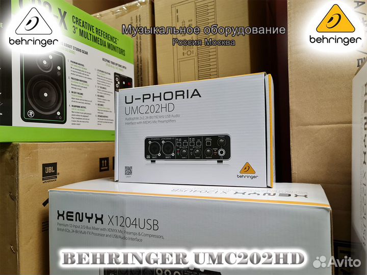 Behringer UMC202HD аудиоинтерфейс USB Новый