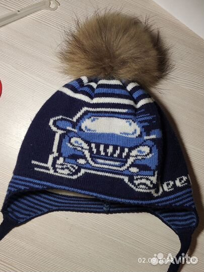 Шапка зимняя для мальчика 52-54