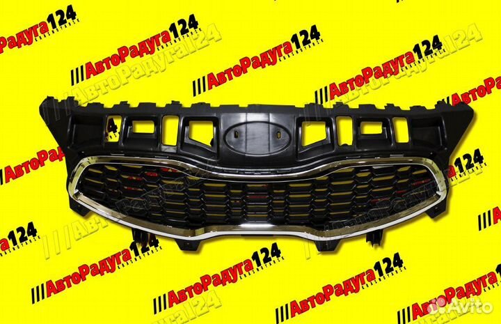 Решетка радиатора Kia Ceed (2012-2015) с хромированной вставкой (stka030930)