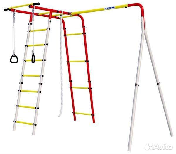 Детский спортивный комплекс, горка, качели, турник