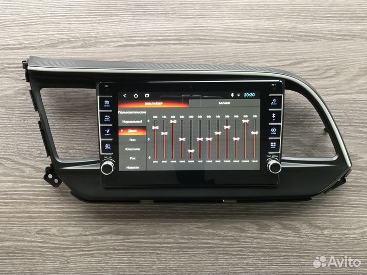 Магнитола Hyundai Elantra + физические кнопки