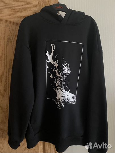 Худм с аниме принтом