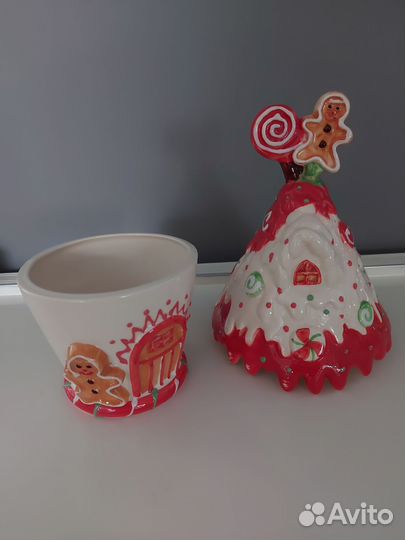 Емкость керамическая для сладостей новая