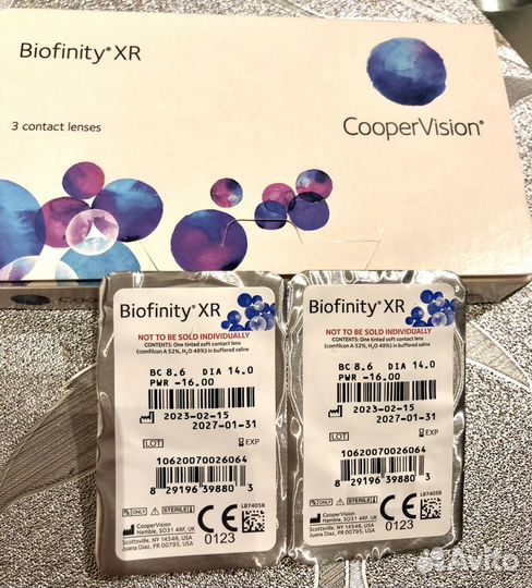 Контактные линзы Biofinity Cooper Vision