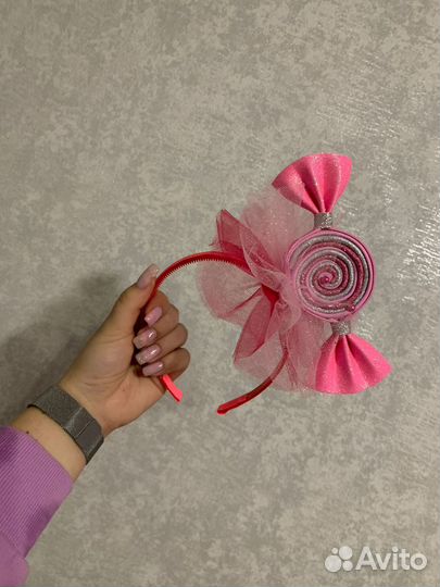 Ободок конфетки, снежинки