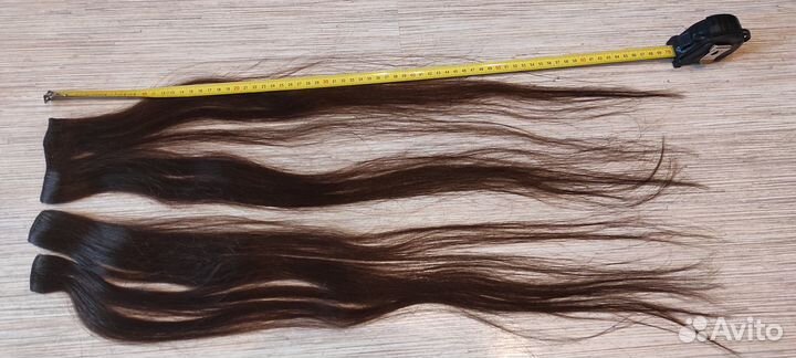 Волосы на заколках