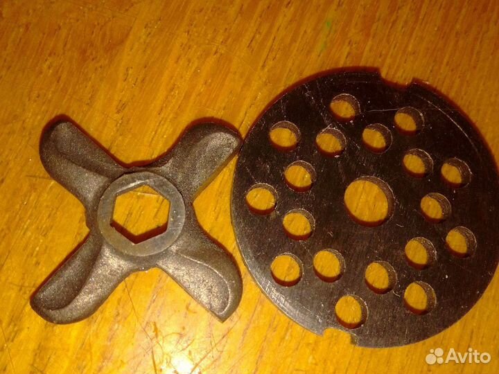 Нож, решетка на советскую электромясорубку