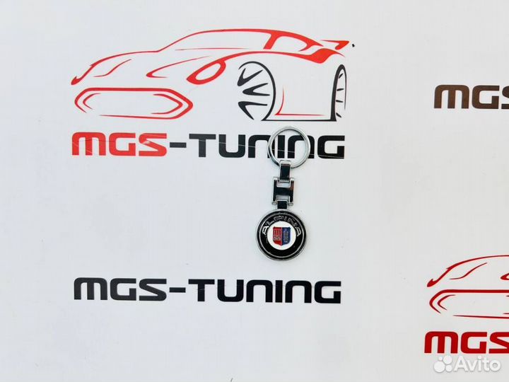 Брелок Alpina металлический круглый