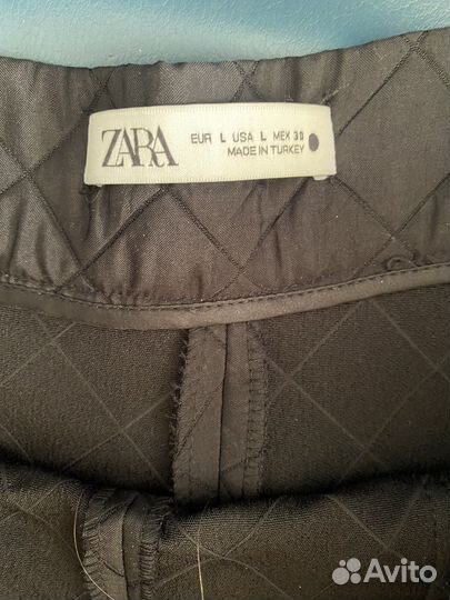 Шорты стеганые Zara черные