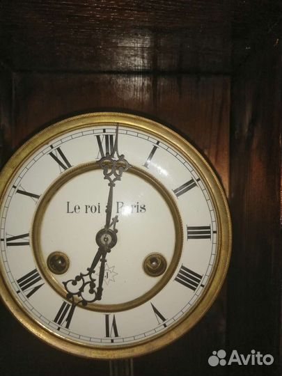 Старинные настенные часы le roi a paris