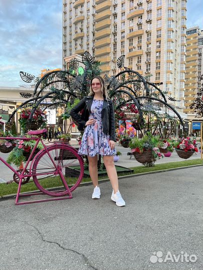 Платье с цветами