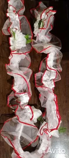 Свадебные ленты украшения на авто