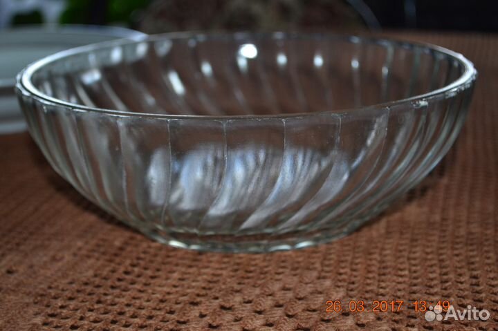 Салатники и вазочки для варенья, стекло из СССР