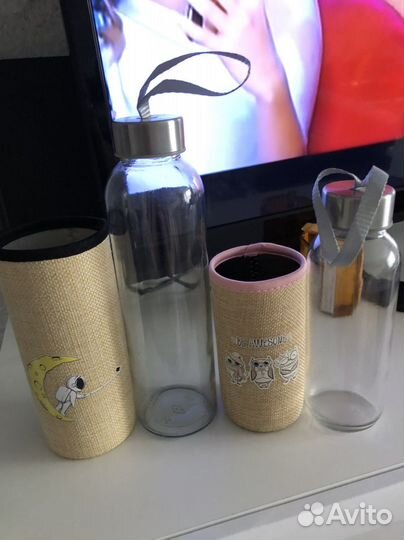 Бутылка для воды стекло